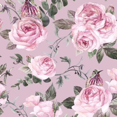 Розовые розы