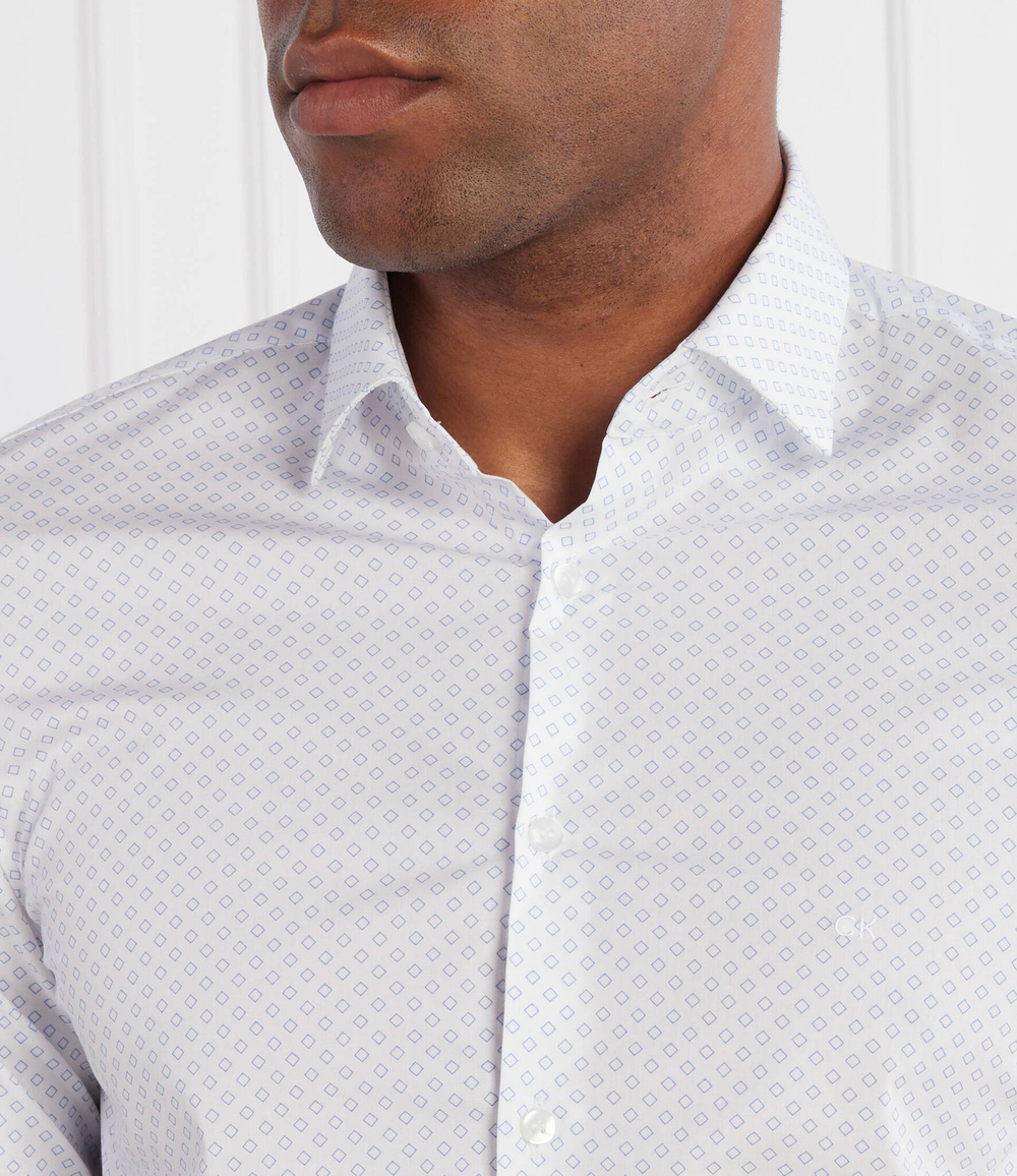 Рубашка POPLIN SQUARE PRINT Calvin Klein - белый(K10K111638)