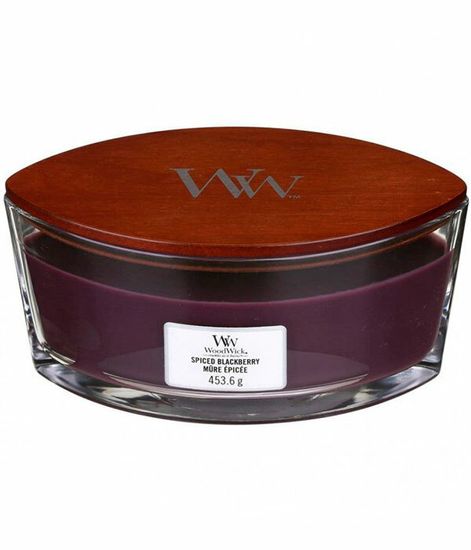 Пряная ежевика, ароматическая свеча эллипс, WoodWick