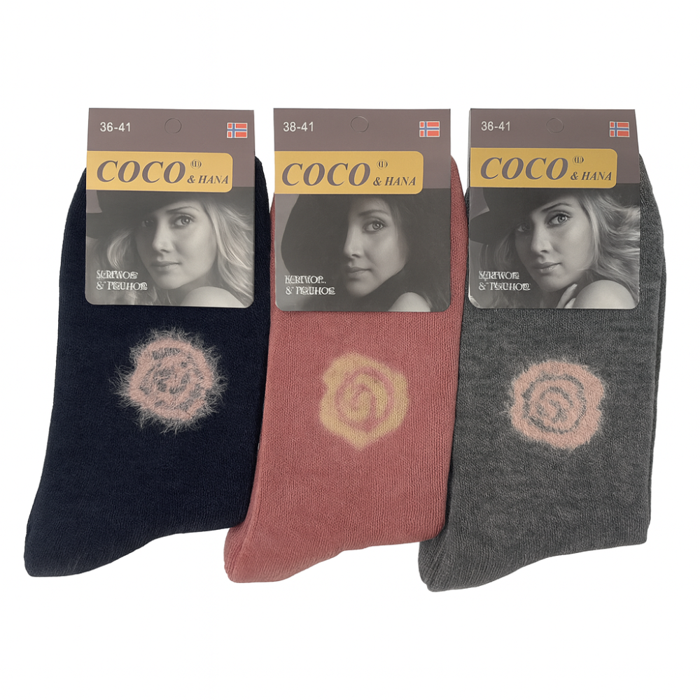 Носки женские теплые махровые Coco 36-41