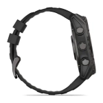 Умные часы Garmin Fenix 8 51mm, Sapphire, Carbon Gray DLC Titanium with Black/Pebble Gray Silicone Band