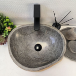 Раковина из речного камня RS-64112 (45*36*15) 0122
