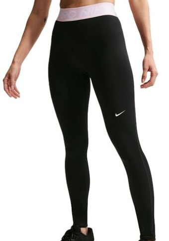 Женские леггинсы Nike Pro 365 Tight - black/pink foam/white