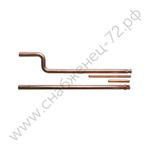 FUBAG Пара расширяющихся консолей с электродами (Нижнее плечо прямое 500 мм  _1 шт. + Верхнее плечо фигурное 500 мм 1 шт. + Электрод прямой O12 х 195 мм 1 шт. + Электрод прямой O12 х 100 мм 1 шт.