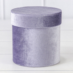 Коробка 11х11 см "Бархат" (Сиреневый)