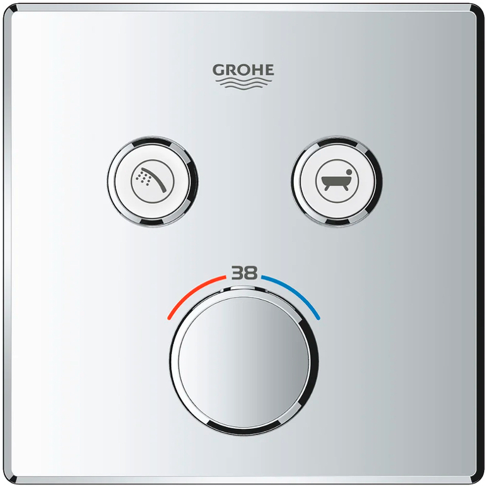Смеситель для душа Grohe Grohtherm SmartControl 29124000 с термостатом Хром