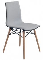 Стул пластиковый с обивкой Papatya X-Treme-S Wox Pro Soft Beech