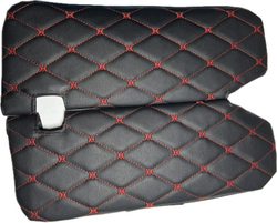 Чехлы на козырьки ЛАДА Ларгус, РЕНО Логан, Дастер, Сандеро (красная нить Бабочка)