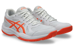 Женские кроссовки для бадминтона/сквоша Asics Upcourt 6 - white/vivid coral