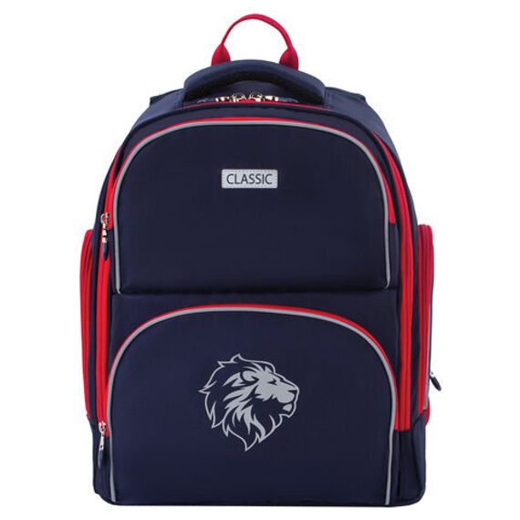 Çanta \ Bag \ Рюкзак BRAUBERG, легкий каркас, синий, 37х32х21 см, 228829