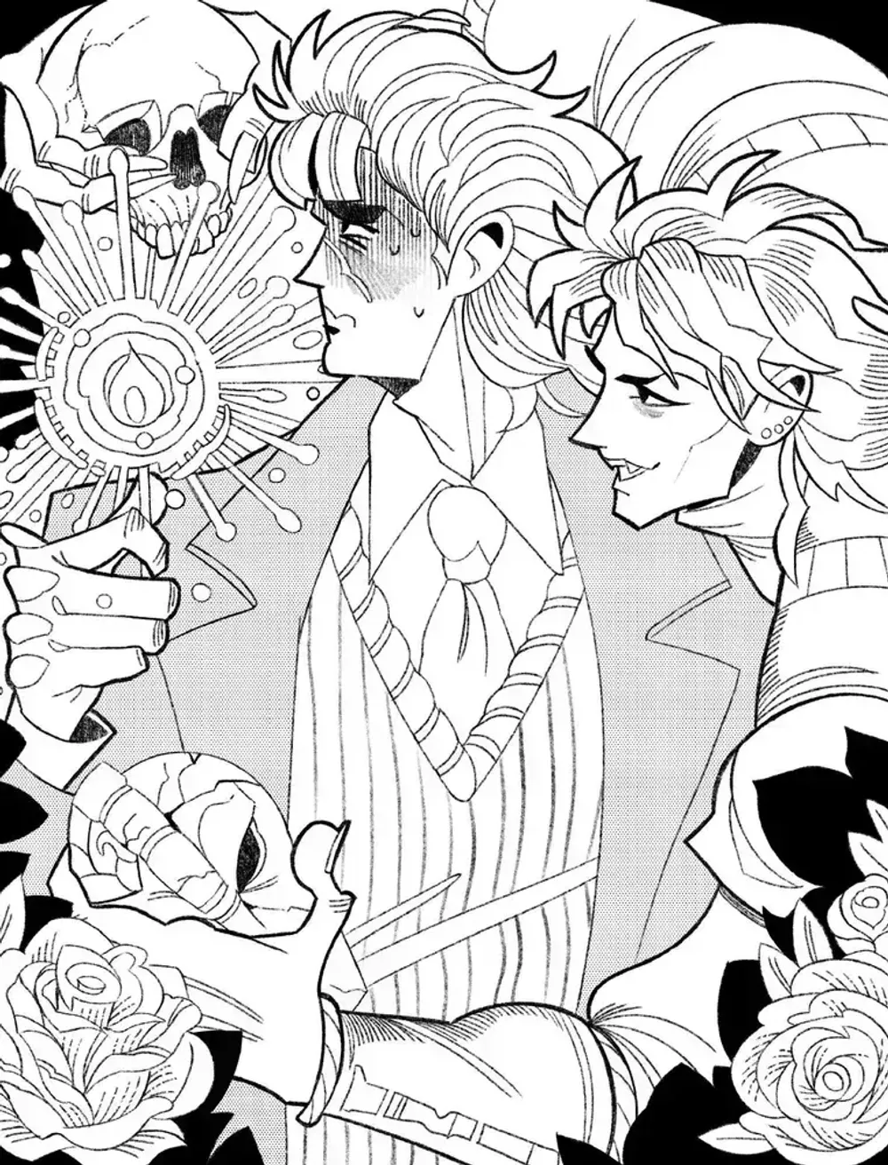 Раскраска Семья Джостар против Дио! Раскрашиваем мир JoJo