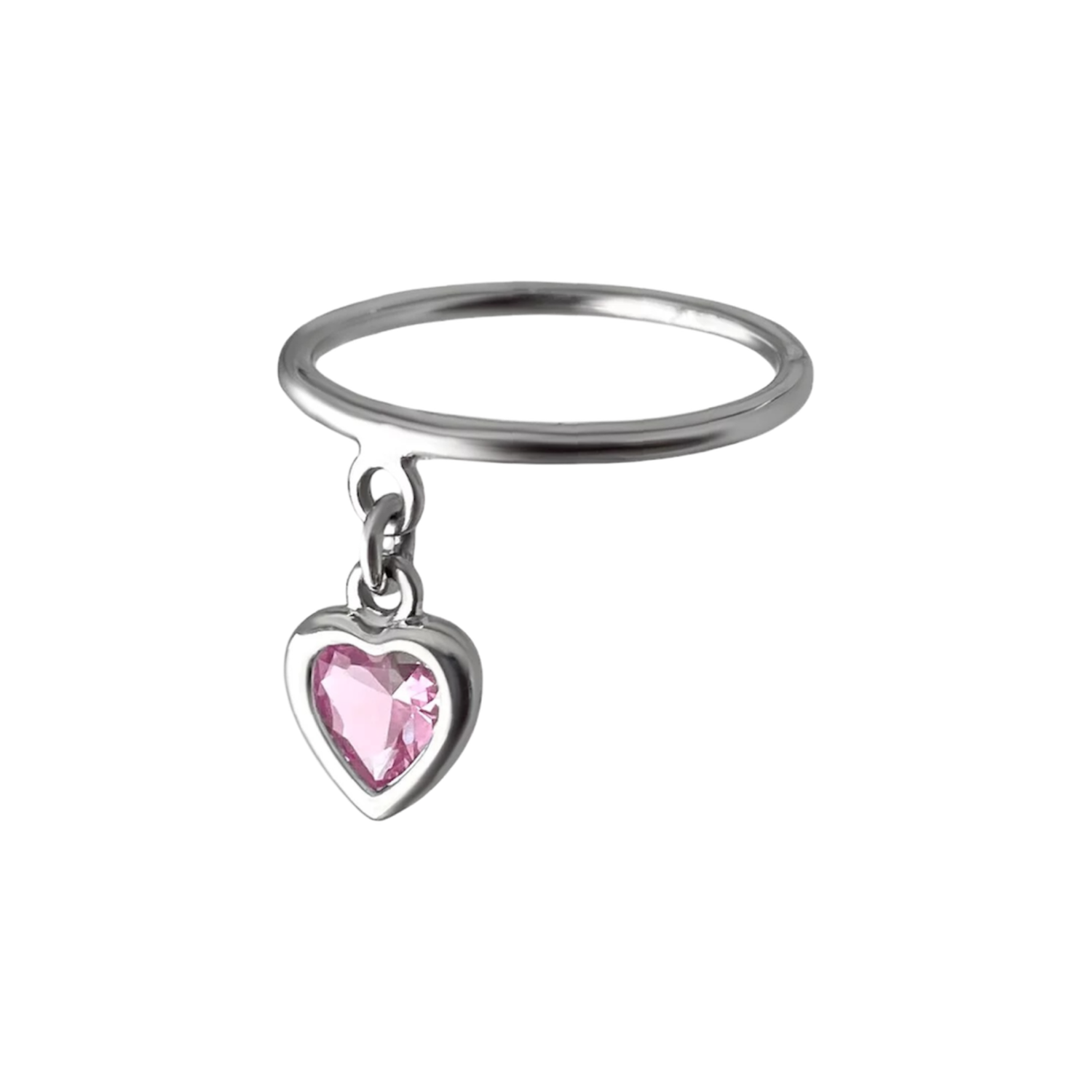 Кольцо Mini Heart Ring - Pink
