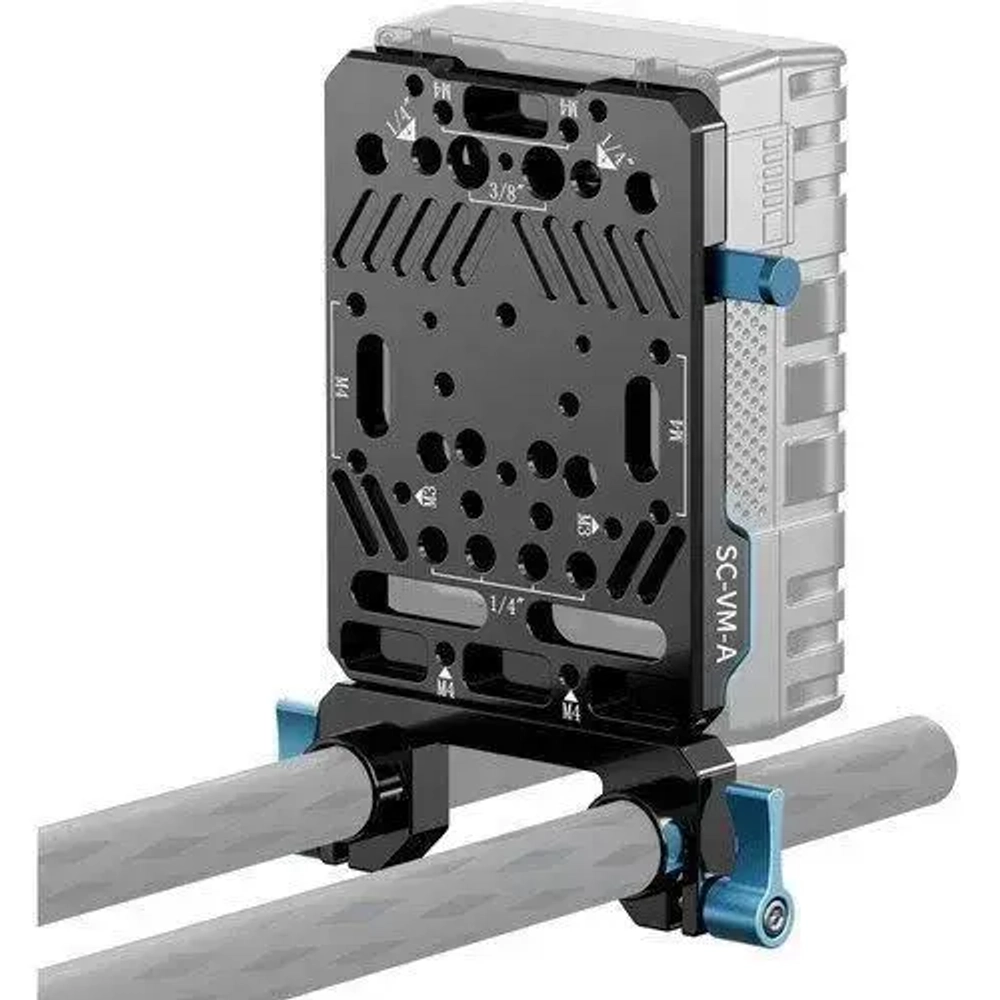 KNOW EASY-Батарейная площадка Sirui V-mount Battery Plate Dual 15mm Rod Clamp