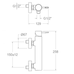 Смеситель для душа ODISEA 390801SOC золото