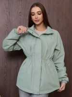 Ветровка с капюшоном удлиненная тонкая