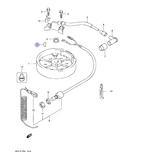 Шпонка магнето для лодочных моторов Suzuki 08341-31039-000