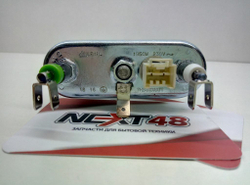 Тэн 1700W, прямой, с отверстием под датчик, L=190 мм, l=14 мм, резинка ровная,