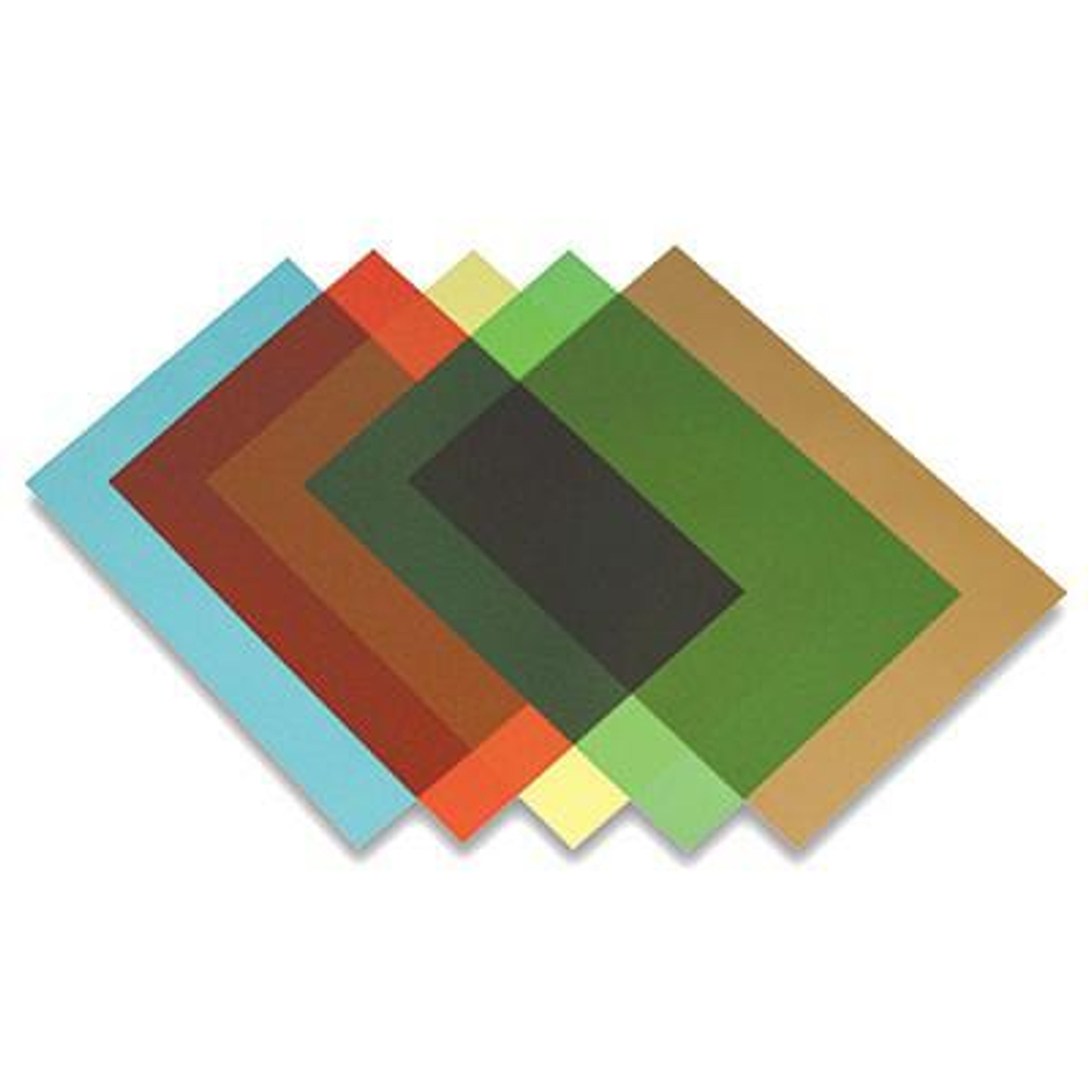 Обложки Transparent, A4,  Fellowes®, 200 мкм., 100 шт., прозрачный красный ПВХ