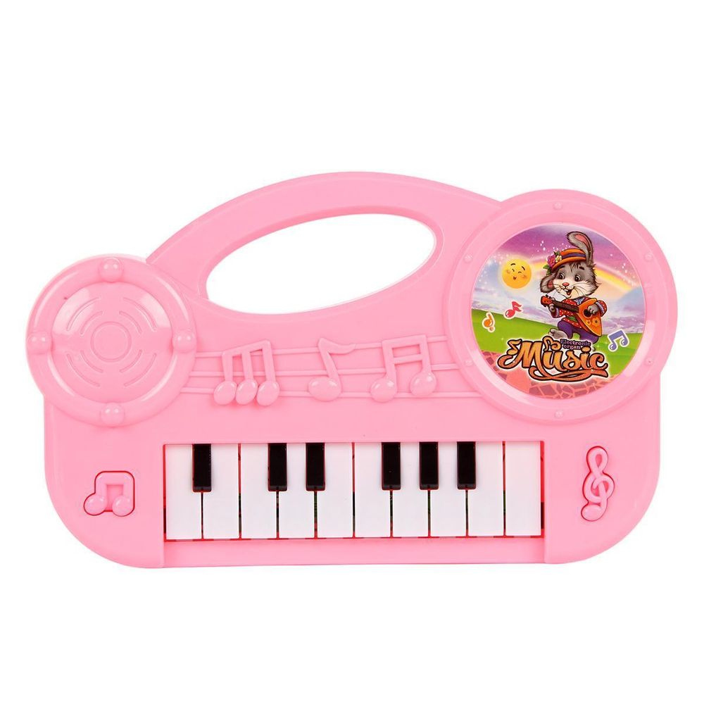 Пианино на бат., синий, пакет 856-7