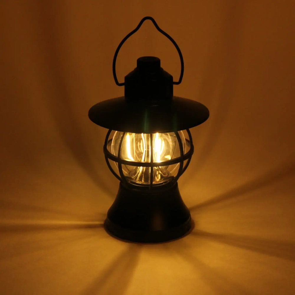 Фонарь кемпинговый подвесной 6 режимов 3LED+3TF, 19*13 см 3хAA