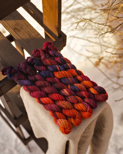 Носочная пряжа с добавлением шерсти "Галактика" 20 г