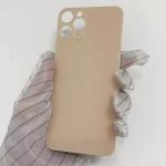 Задняя крышка для iPhone 11 Pro Max Золото (стекло, широкий вырез под камеру, логотип)