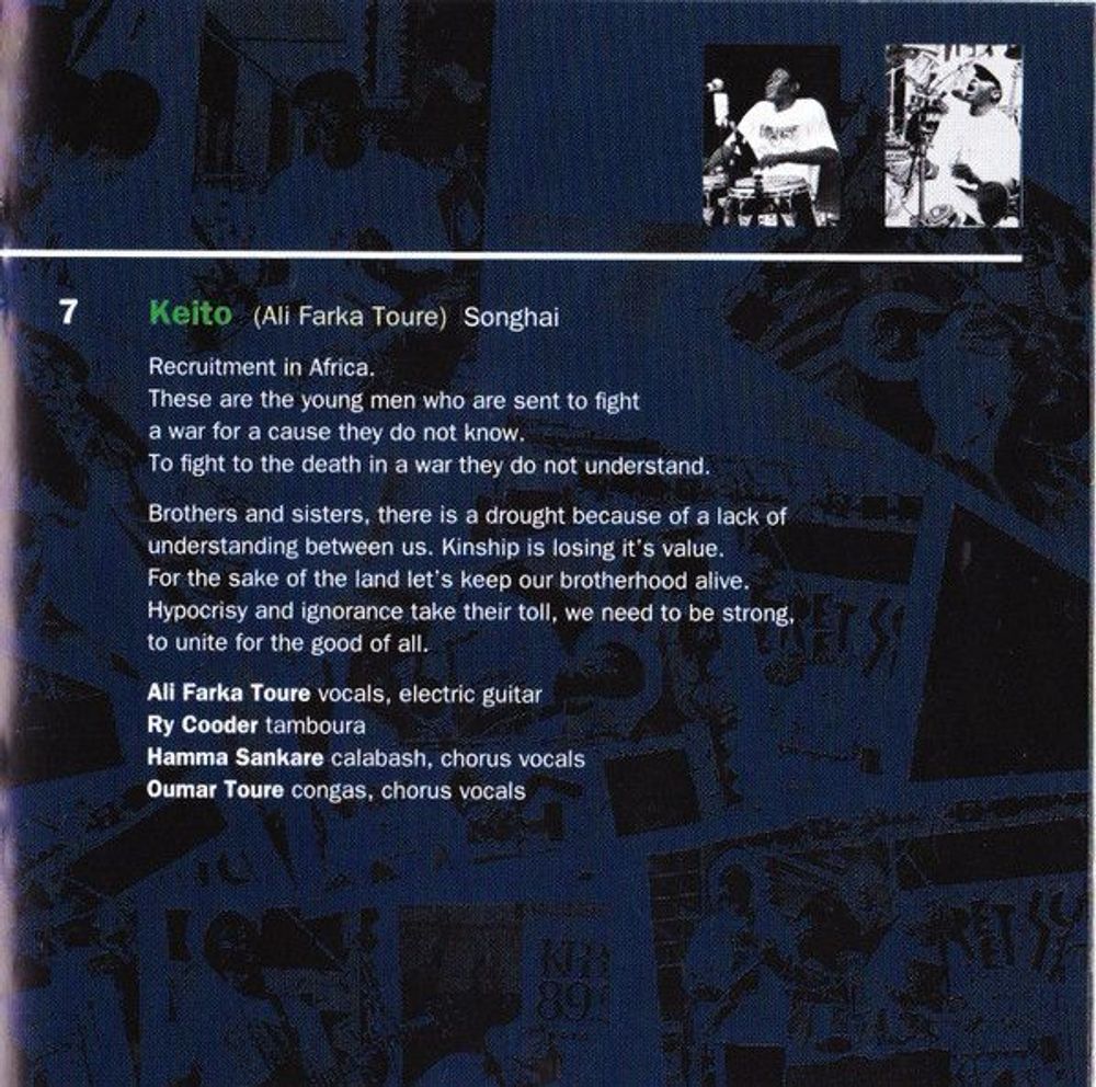 Ali Farka Toure & Ry Cooder: Talking Timbuktu (CD)