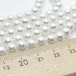 Жемчуг "Майорка" (имитация), диаметр около 6 мм, цена за 32-33 шт (1/2 нити)