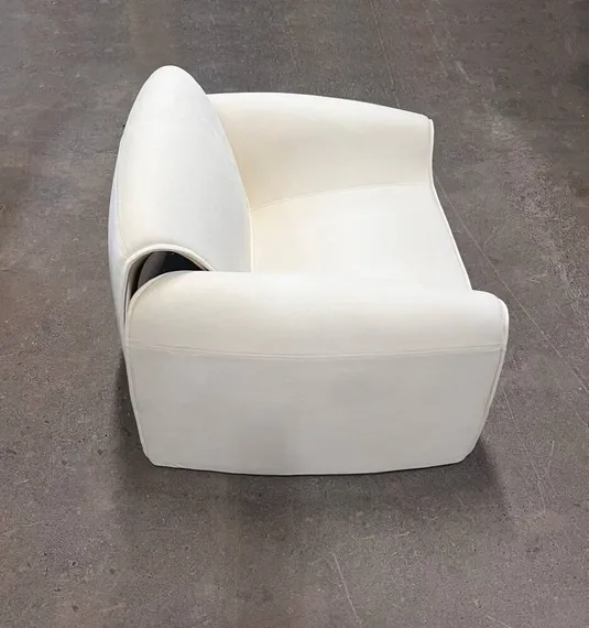Кресло Le Club, белый велюр