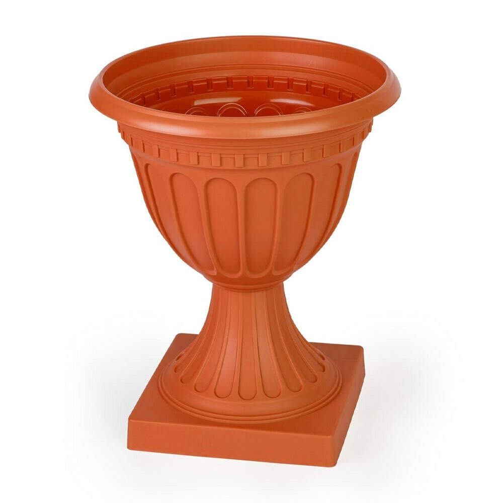 Вазон Олимпия 18л на высокой ножке, коричневый