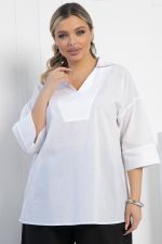 Блуза Легкость движения (белая) Б12945-30М LT Collection