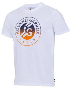 Мужская теннисная футболка Roland Garros Big Logo 2024 T-Shirt - white