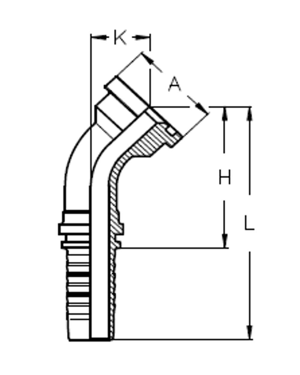 Фитинг DN 12 SF Komatsu 3000 34 (45)
