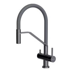 Смеситель Akeno-GB-BL латунь/графит/черный