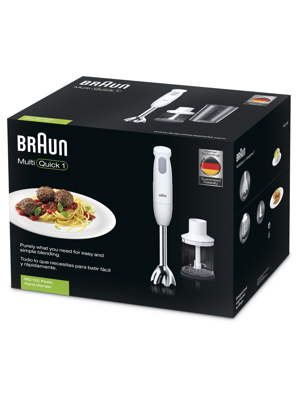Погружной блендер Braun Multiquick 1 MQ120 Pesto