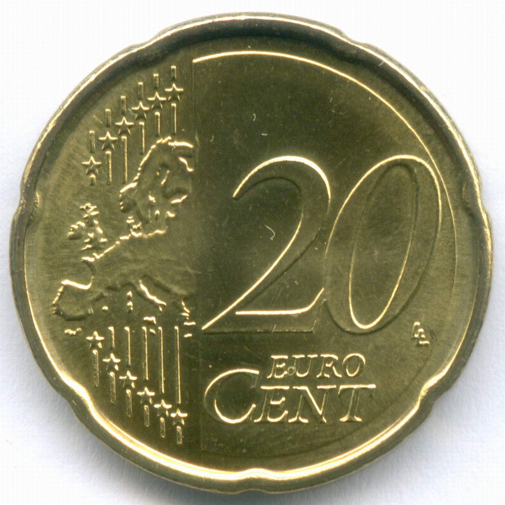 20 и 50 евроцентов 2021 год. Андорра. Регулярный выпуск. Нордик UNC