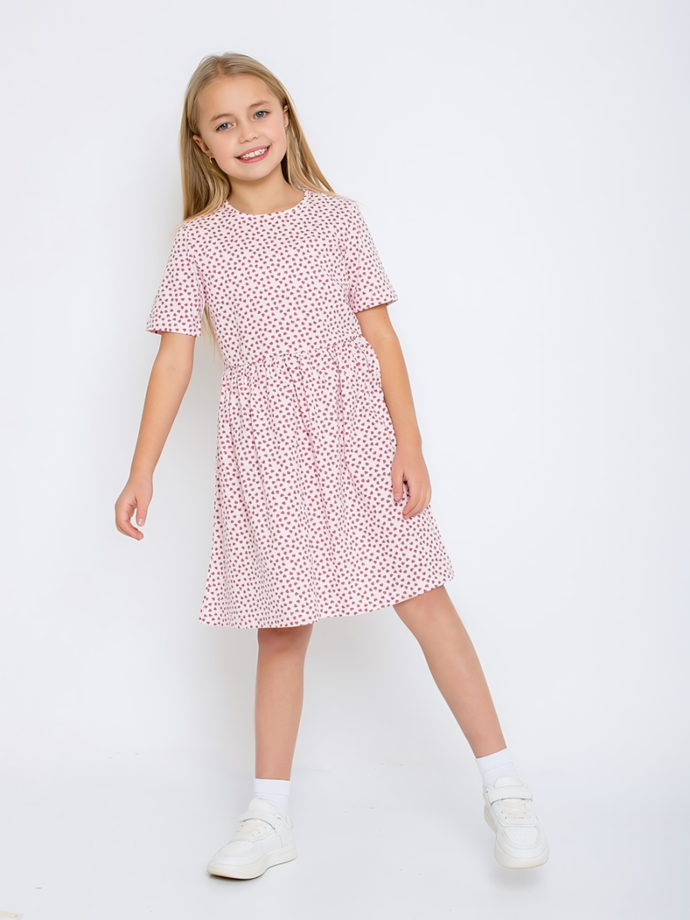 Платье "Самира-6", розовый, р.104, (Ивашка)