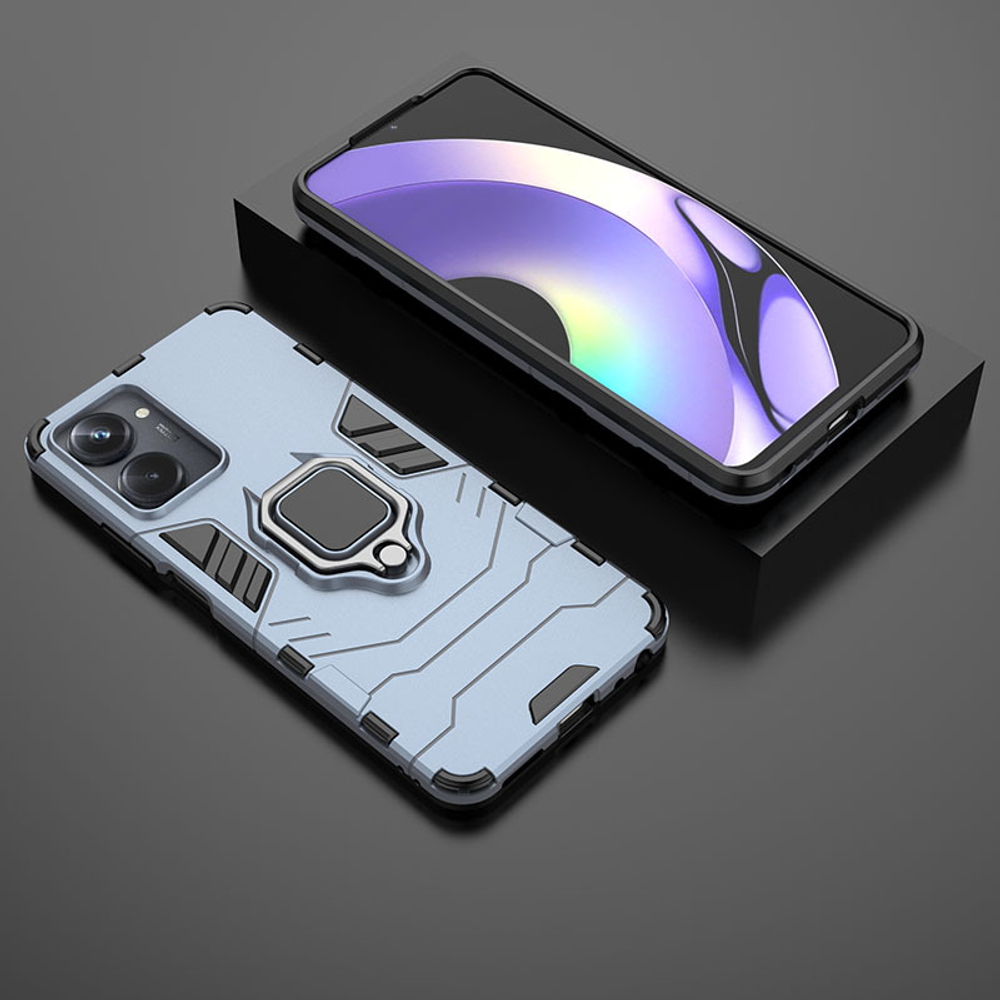 Противоударный чехол с кольцом Panther Case для Realme 10 Pro 5G