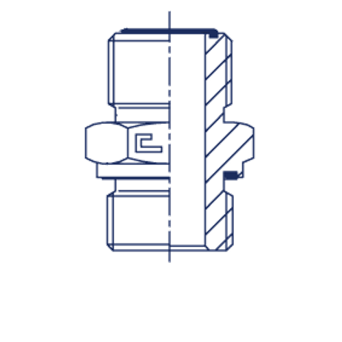 Штуцер FE D08-10 ORFS 11/16 - 14x1.5