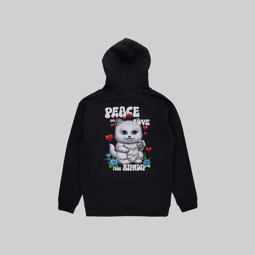 Толстовка мужская Ripndip Peace Love Hoodie - купить в магазине Dice с бесплатной доставкой по России