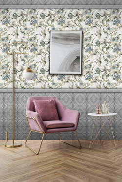 Ламинированная панель ПВХ Каравелла Грей 2700х250мм