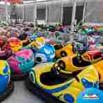 Бамперная машинка «Пламя» на аккумуляторе с LED-подсветкой и музыкой для автодрома