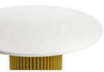 Стол деревянный Woodville Барел 90 белый, золото