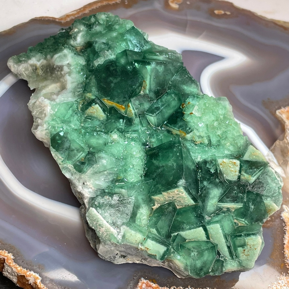 41340 Флюорит Друза кристалл необработанный 165мм