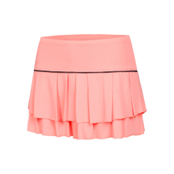 Женская теннисная юбка Lucky in Love Pleat Tier With Piping Skirt Women - Apricot, Black