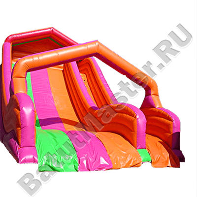Детский надувной батут-горка "Яркий день"