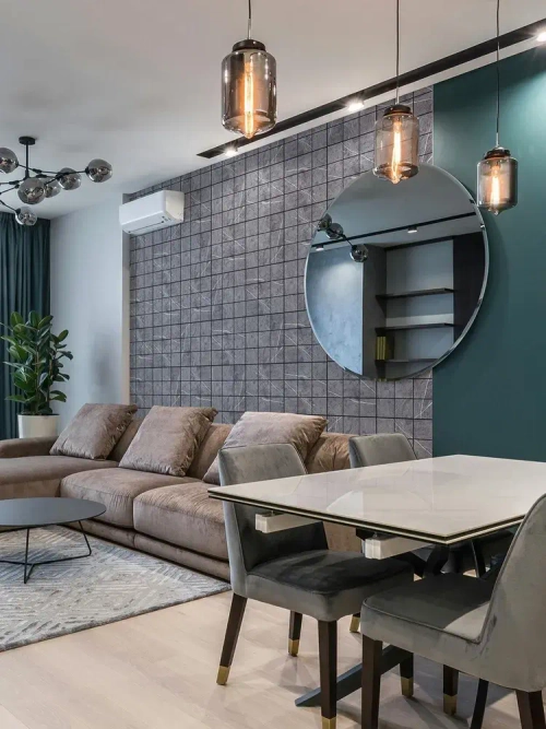 Самоклеящаяся плитка ПВХ Плитка серая 300х300 мм