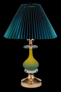 Настольная лампа 1*Е27 LE1955 зелёный/жёлтый Muses Leon