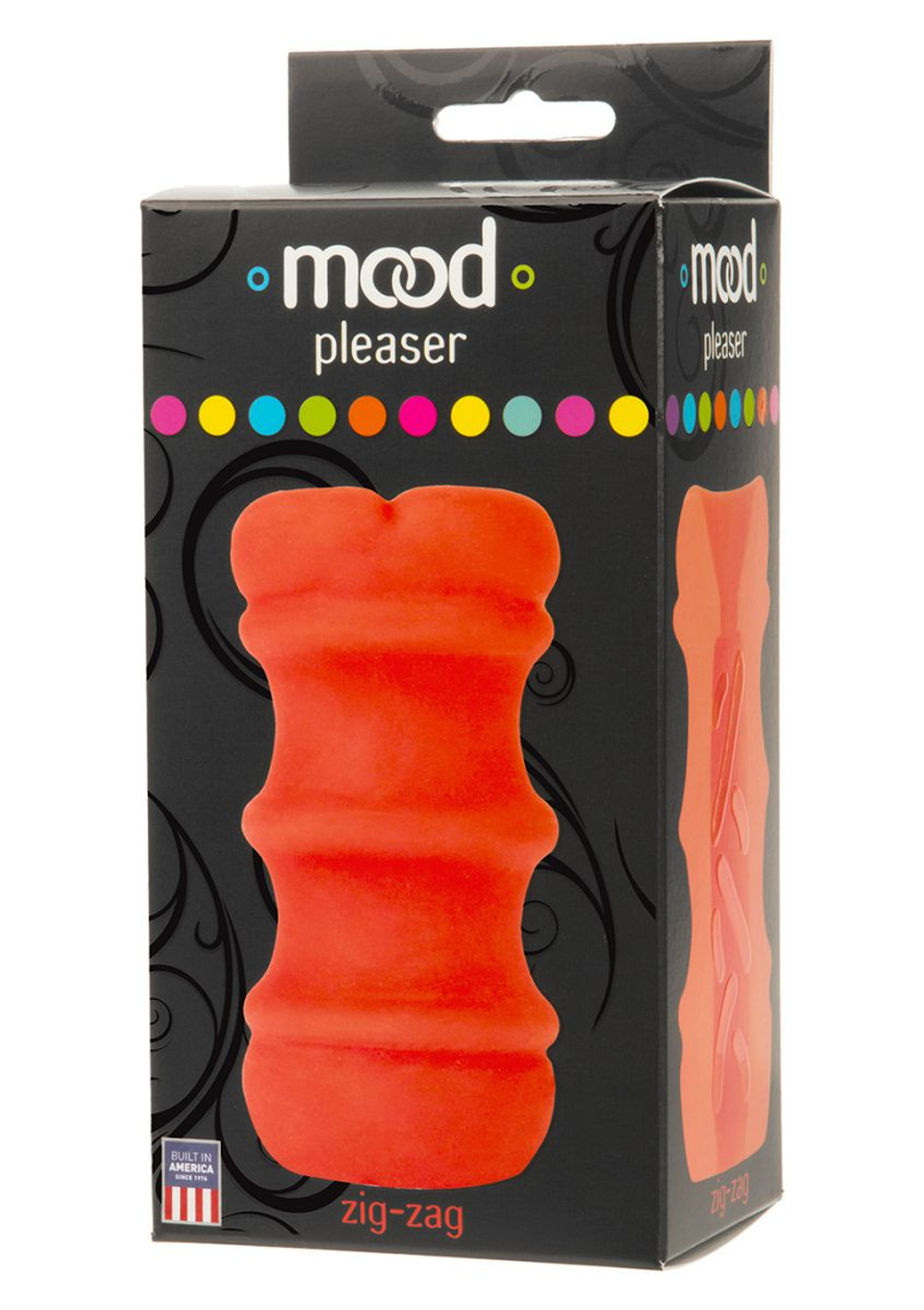 Оранжевый мастурбатор MOOD PLEASER UR3 ZIG-ZAG