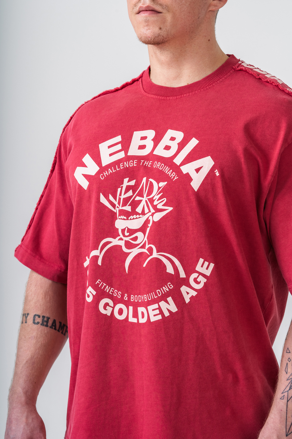 Футболка Washed Oversized T-Shirt GOLDEN AGE 790 Красная